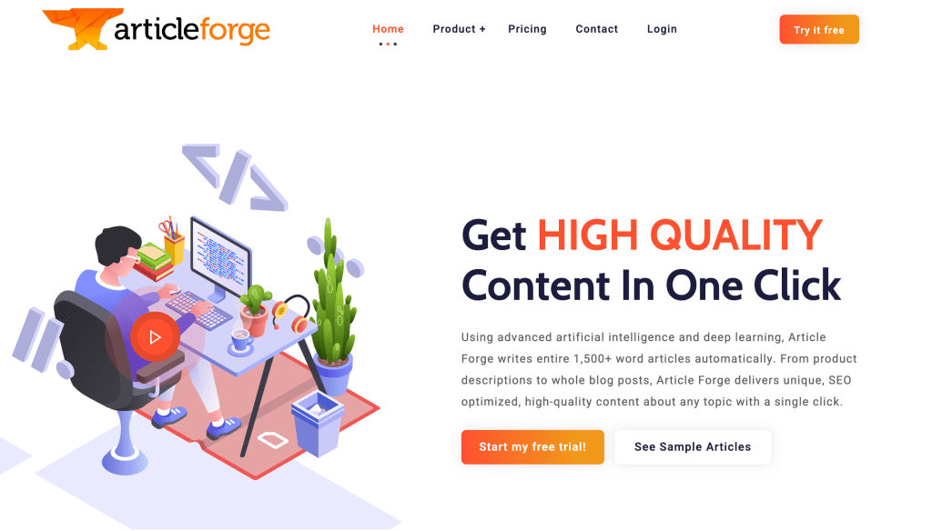 Article-Forge-Home-Page